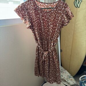 Floral Brown Dress